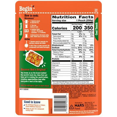 Ben's Original Ready Rice Garden Vegetable Microwavable Pouch - 8.8oz: No Artificial Flavors, Colors Or Preservatives