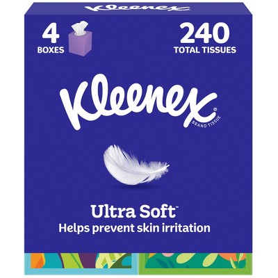 Kleenex Ultra Soft 3-Ply Facial Tissue - 4pk/240ct