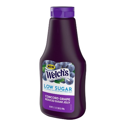 Welch's Reduced Sugar Squeezable Concord Grape Jelly - 17.1oz
