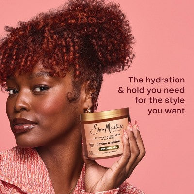 SheaMoisture Coconut & Hibiscus + Flaxseed Defining Styling Hair Gel - 15oz