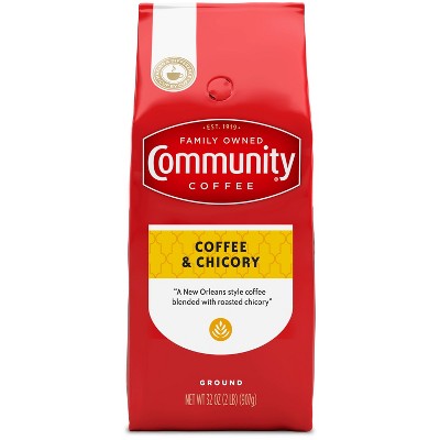 Community Coffee & Chicory Medium Roast Ground Coffee - 32oz: Sugar & Spice, Arabica Beans