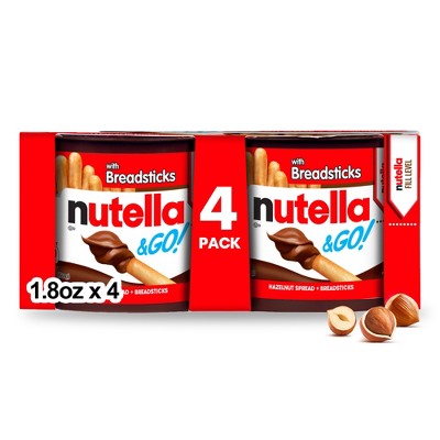 Nutella & Go! Hazelnut Spread & Breadsticks - 1.8oz/4pk: Creamy