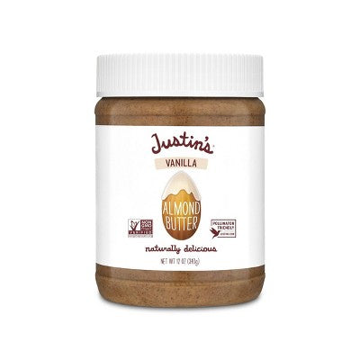 Justin's Vanilla Almond Butter - 12oz: Certified Gluten-Free, Creamy