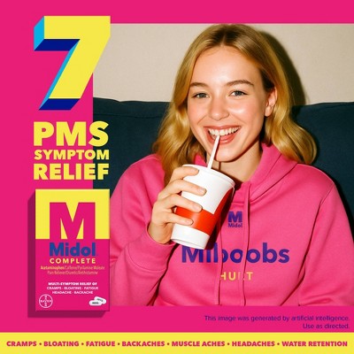 Midol Menstrual Symptom Relief Tablets - Acetaminophen - 40ct