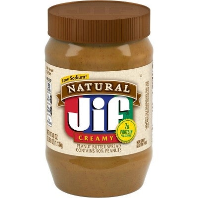 Jif Natural Creamy Peanut Butter Spread - 40oz