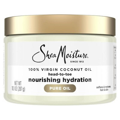 SheaMoisture 100% Extra Virgin Coconut Oil - Body Oil, Skin Care & Hair Moisturizer - 10.1 fl oz