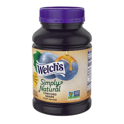 Welch's Concord Grape Spread - 27oz: No Artificial Colors, No Artificial Flavors, No Preservatives