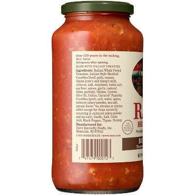 Rao's Homestyle Bolognese Sauce - 24oz: All, No Artificial Colors, Mild Spice Level