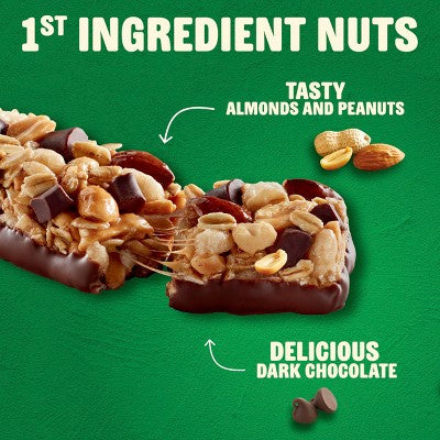 Nature Valley Sweet & Salty Dark Chocolate-Peanut & Almond Granola Bars - 7.4oz/6ct