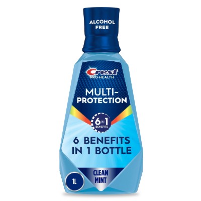 Crest Pro-Health Advanced Multi-Protection Alcohol Free Mouthwash - Fresh Mint - 1L