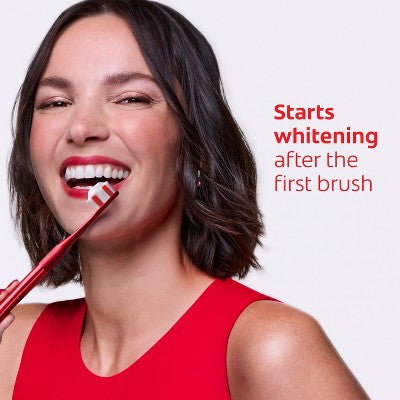 Colgate Optic White Advanced Whitening Toothpaste with Fluoride, 2% Hydrogen Peroxide - Sparkling White - 3.2oz