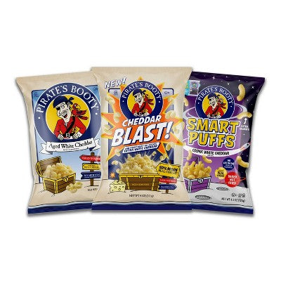 Pirate's Booty Cheddar Blast Extra White Cheddar Cheese Puffs - 10oz