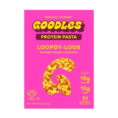 Goodles Protein Pasta Loopdy-Loos - 8 oz: Added Prebiotics, 0 Grams Saturated Fat