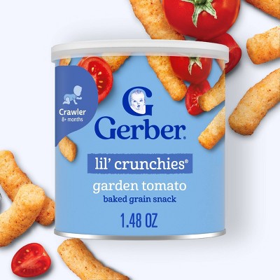 Gerber Lil' Crunchies Garden Tomato Puffs Baby Snacks - 1.48oz