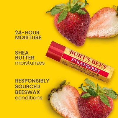 Burt's Bees Lip Balm - Strawberry - 0.15oz