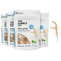 The Humble Co. Plant-Based Dental Floss Picks - Mint - 50ct/4pk