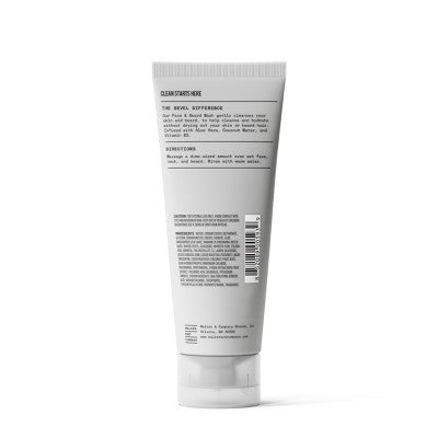 Bevel Men's Face Wash with Tea Tree Oil, Coconut and Vitamin B3 - 4 fl oz