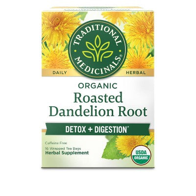 Traditional Medicinals Organic Dandelion Herbal Tea - 16ct: Gluten-Free, Non-Caffeinated