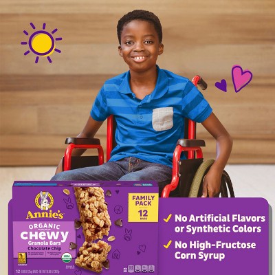 Annie'S Chocolate Chip Chewy Value Pack - 10.68oz/12ct