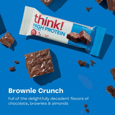 think! Brownie Crunch High Protein Bars - 20g Protein - 10.5oz/5ct
