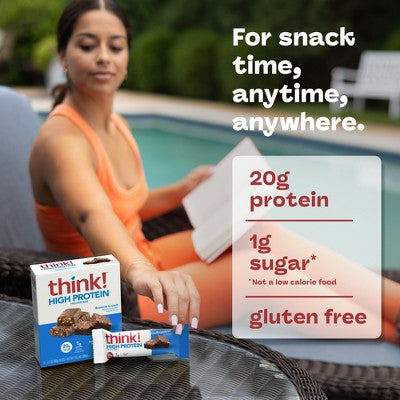think! Brownie Crunch High Protein Bars - 20g Protein - 10.5oz/5ct