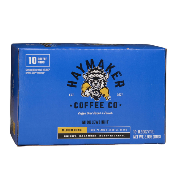 Haymaker Coffee Medium Roast Coffee Pods - 10ct