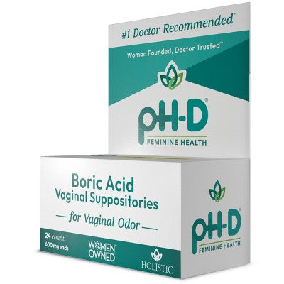 pH-D Feminine Health Boric Acid Vaginal Suppositories