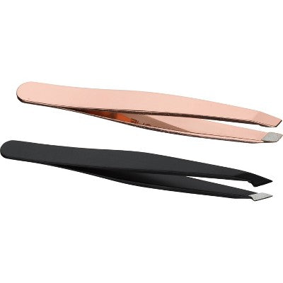 JAPONESQUE Pointed-Slant & Slant Tweezers - Rose Gold