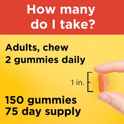 Nature Made Vitamin C 250mg Per Serving for Immune Support Vitamin Gummies - Tangerine Flavored - 150ct