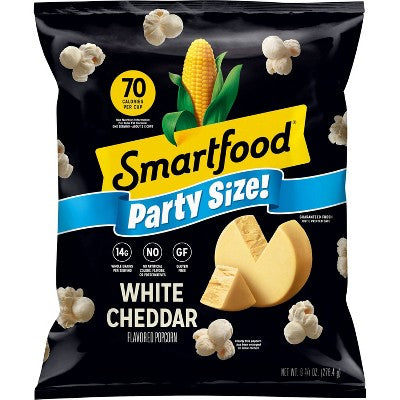 Smartfood White Cheddar Cheese Popcorn - 9.75oz: Gluten-Free, No Artificial Preservatives, No Artificial Flavors