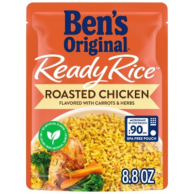 Ben's Original Ready Rice Roasted Chicken Rice Microwavable Pouch - 8.8oz: No Artificial Flavors, Colors Or Preservatives