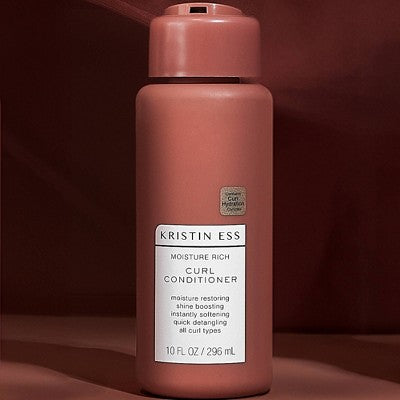 Kristin Ess Moisture Rich Curl Conditioner for All Curls 2A-4C, Sulfate, Paraben + Silicone Free - 10 fl oz