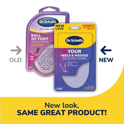 Dr. Scholl's  Love Your Heels & Wedges Ball of Foot Cushions - Women's Shoe Size 6-10 - 1 Pair