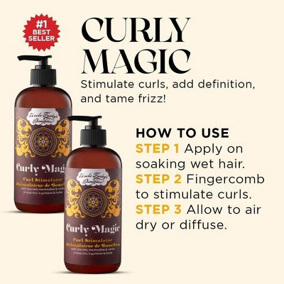 Uncle Funky's Daughter Curly Magic Curl Stimulator - 12 fl oz: Gel, Paraben-Free, Sulfate-Free, Vegan