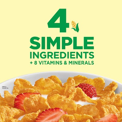 Kellogg's Corn Flakes Breakfast Cereal - 18oz: Fat Free, No High Fructose Corn Syrup
