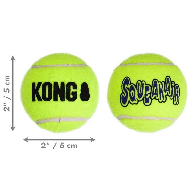 KONG SqueakAir Tennis Ball Dog Toy - S - 4ct