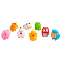 Munchkin Farm Squirts Bath Toy 8pk: Educational Animal Learning, Fun Plastic Toys