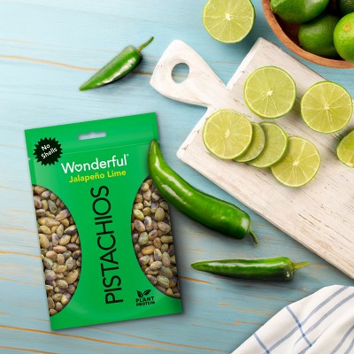 Wonderful Jalapeno Lime No Shell Pistachios - 5.5oz