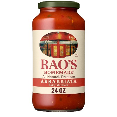 Rao's Homemade Arrabbiata Sauce Spicy Tomato Sauce & Pasta Sauce Premium Quality All Natural Keto Friendly & Carb Conscious - 24 oz