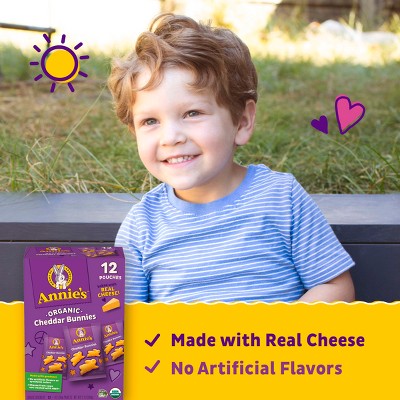 Annie's Organic Cheddar Bunnies Baked Snack Crackers - 12oz/12pk