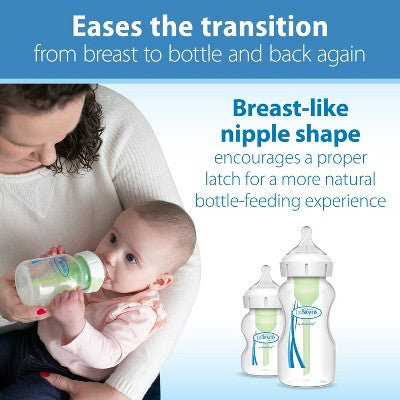 Dr. Brown's Level 3 Wide-Neck Baby Bottle Silicone Nipple - Medium-Fast Flow - 2pk - 6m+