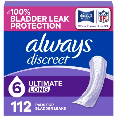 Always Discreet Incontinence and Postpartum Pads - Extra Heavy Absorbency