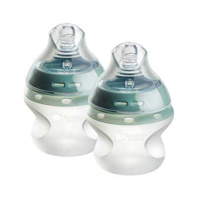 Tommee Tippee Start Silicone Baby Bottles - 2pk