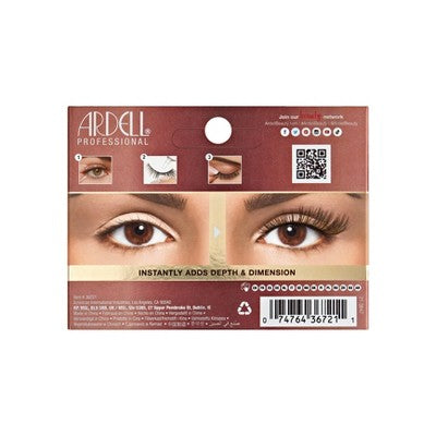 Ardell Balayage Wispies Chestnut False Eyelashes: Full Volume, Synthetic Hair, Excludes Adhesive, 1 Pair