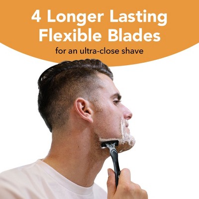 BiC Flex 4 Sensitive Men's Disposable 4-Blade Razors - 3ct: Aloe, Vitamin E Enriched, Face, Head, Chest Use