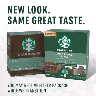 Starbucks Vertuo Line Medium Roast Dual Pack Coffee - 7.04oz/16ct: Arabica Beans, Chocolate, Praline