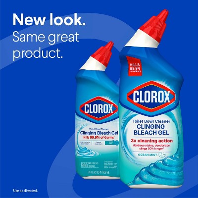Clorox Ocean Mist Toilet Bowl Cleaner Clinging Bleach Gel - 24 fl oz/1ct