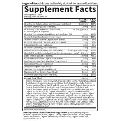 Garden of Life Organic Vegan Prenatal Daily Multivitamin Tablets - 30ct