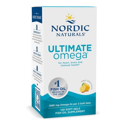 Nordic Naturals Ultimate Omega 3 Fish Oil Supplement Softgels