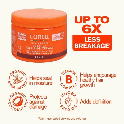 Cantu Natural Hair Coconut Curling Cream with Shea Butter